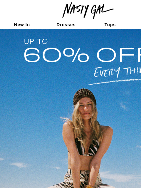 nastygal newsletter: This just in...