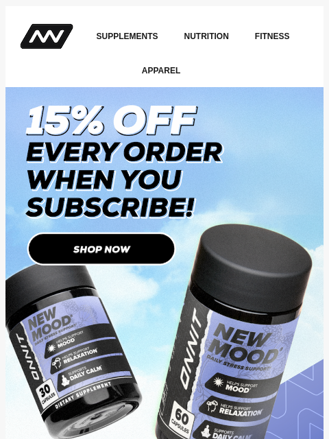 onnit newsletter: Stress Less, Save More
