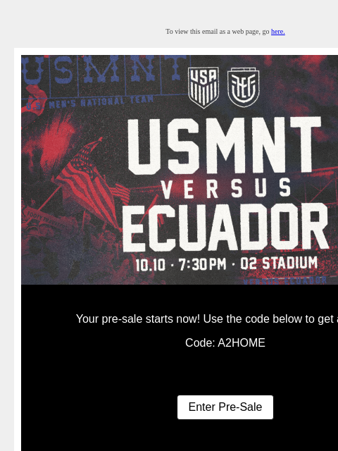 austinfc newsletter: Your Pre-Sale Starts Now: USMNT vs. Ecuador at Q2 ...