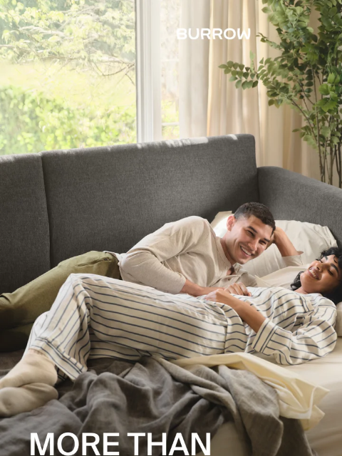 burrow newsletter: Sofas by day, real beds by night