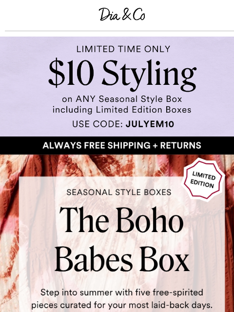 dia newsletter: Breezy, Boho, and Styled for Summer