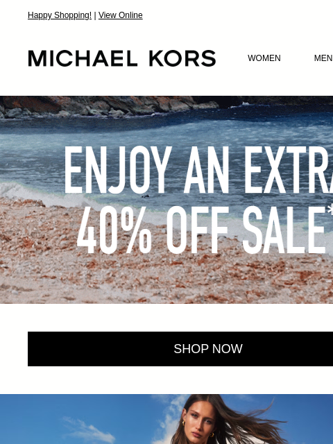 michaelkorsmail newsletter: You've Got An Extra 40% Off