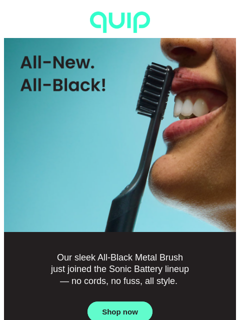 getquip newsletter: New! All-Black is here 🖤