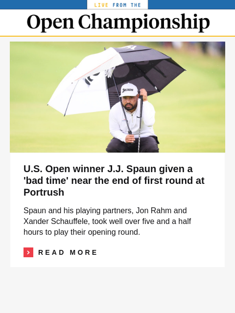 golfdigest newsletter: LIV golfer calls out Open's 'tough' pace of play