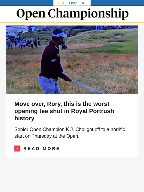 golfdigest newsletter: Jon Rahm loses cool with whistling fan