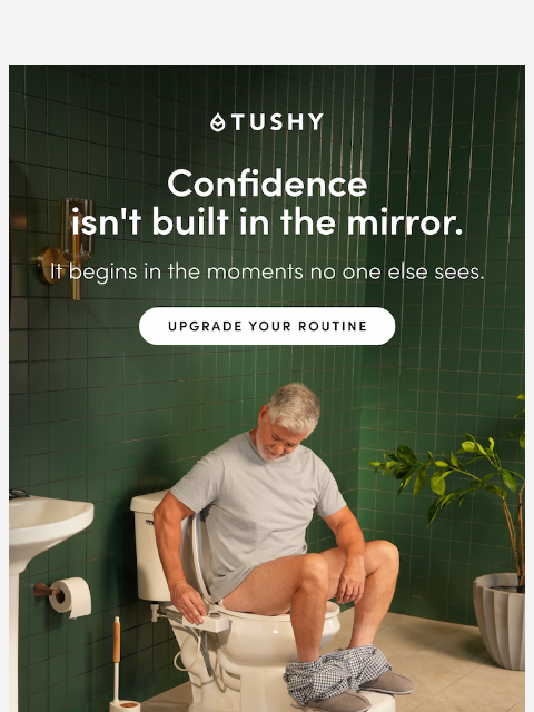 hellotushy newsletter: Awash with confidence 💦