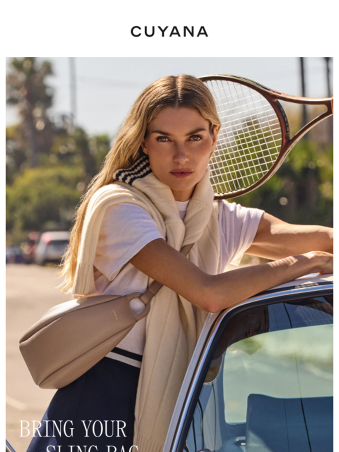 cuyana newsletter: Spotlight: New Paloma Sling Bag