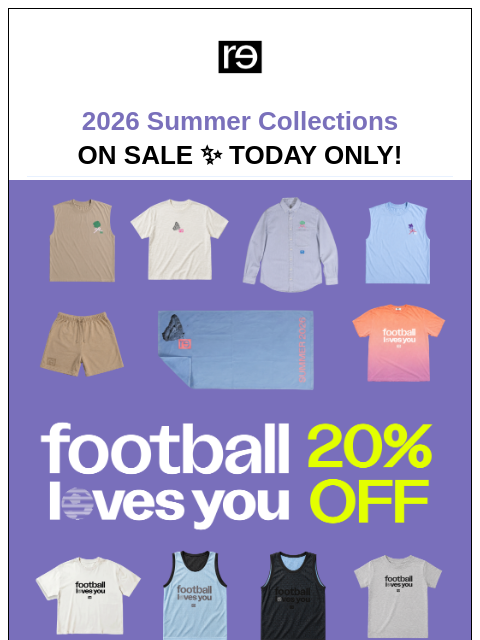 re-website newsletter: ALL SUMMER MERCH ON SALE!