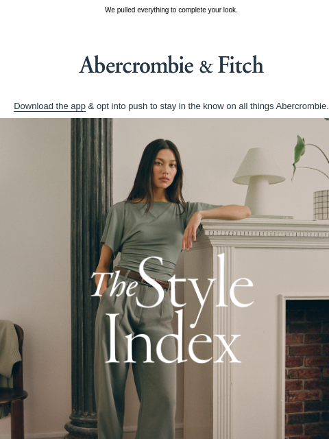 abercrombie newsletter: ON THE RISE | New must-haves you need this season.