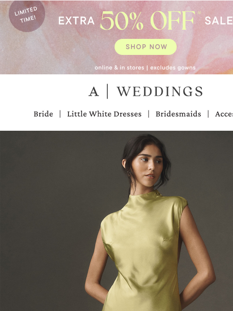 anthropologie newsletter: Sale on sale! Extra 50% off right now