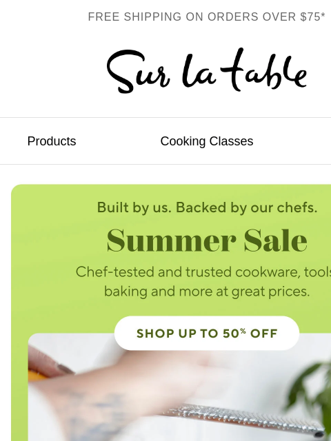 surlatable newsletter: Save on what your kitchen reaches for
