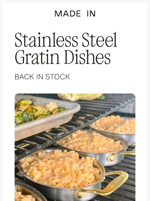 madeincookware newsletter: It’s Back! From the Grill to the Table in One Beau...