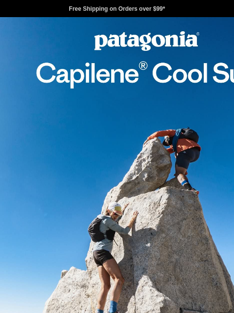 patagonia newsletter: Our breeziest sun protection yet