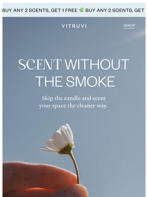 vitruvi newsletter: Skip The Candle And SAVE 🕯️🚫