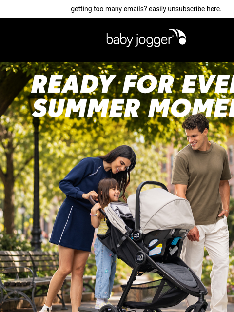 babyjogger newsletter: out of office, out making memories 🏖️