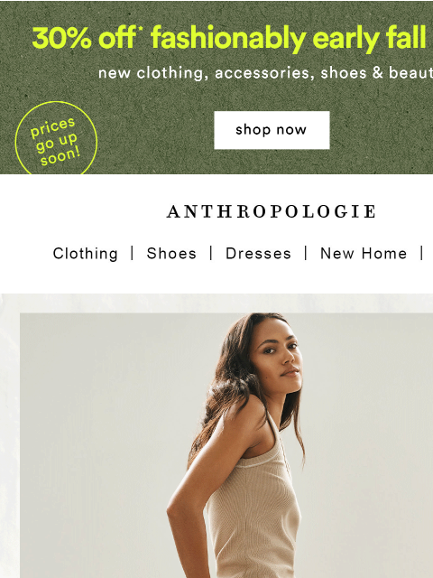 anthropologie newsletter: Denim’s new palette 👖
