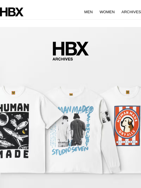 hbx newsletter: HBX Archives Preview: 17 July/9AM EST/9PM HKT Rele...