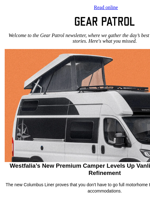 gearpatrol newsletter: Westfalia's Spacious New Camper Levels Up Vanlife