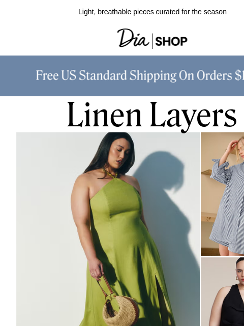 dia newsletter: Linen Layers For Summer 🤍​