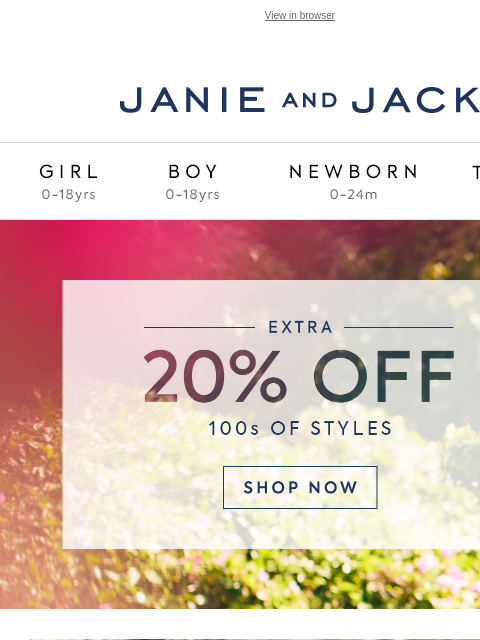 janieandjack newsletter: Just for Janie: vacation-worthy dresses + extra 20...