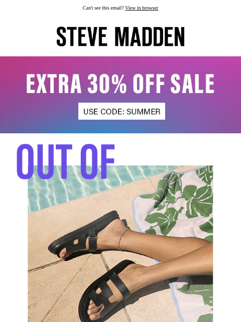 stevemadden newsletter: Pack Light, Style Heavy