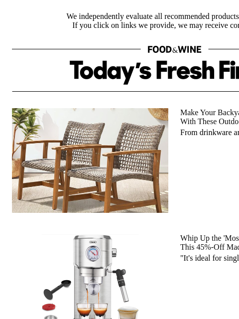 foodandwine newsletter: This 45%-Off Machine Makes the 'Most Flavorful' Es...