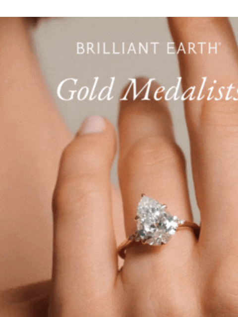 brilliantearth newsletter: Our engagement rings are on a winning streak 🥇
