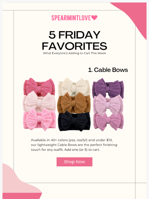 spearmintlove newsletter: 5 Friday Faves are Here! 🛍️
