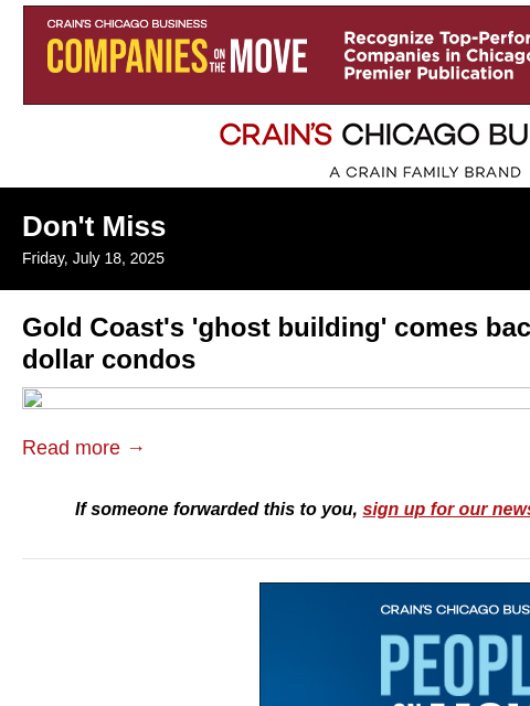 crainalerts newsletter: Gold Coast's 'ghost building' comes back to life