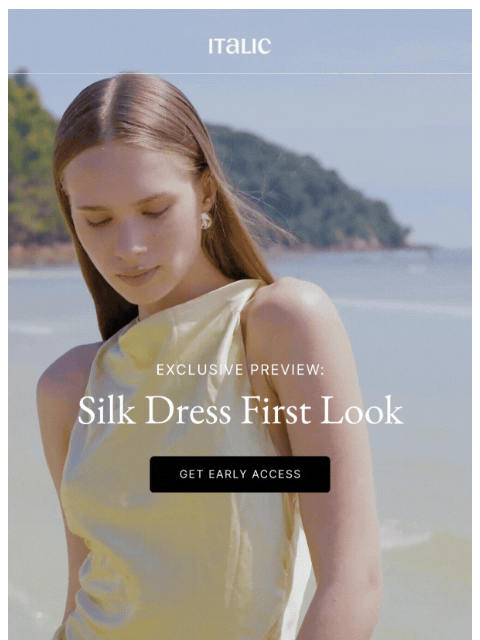 italic newsletter: Skip the Line for Summer Silk Dresses