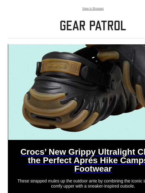 gearpatrol newsletter: A Surprising Brand Just Dropped the Perfect Camp S...