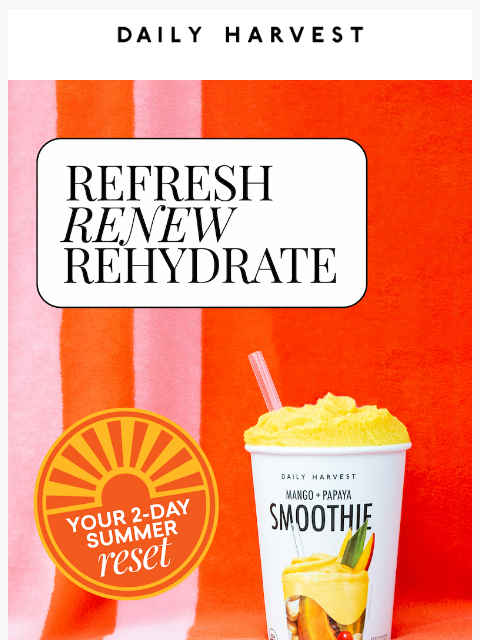daily-harvest newsletter: Is this the easiest detox you’ll ever do?
