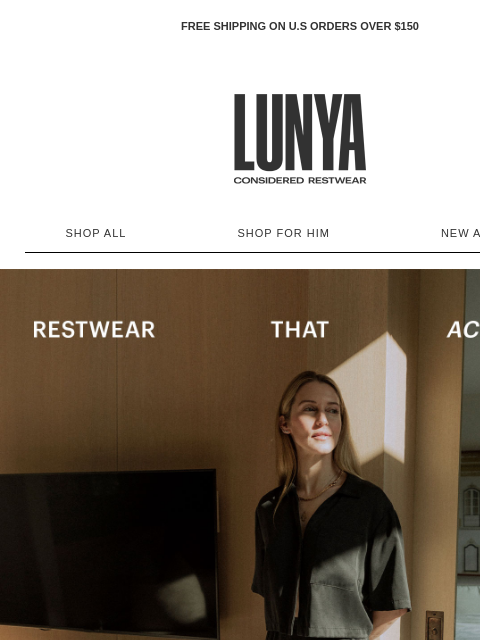 lunya newsletter: GET YOUR BEST REST