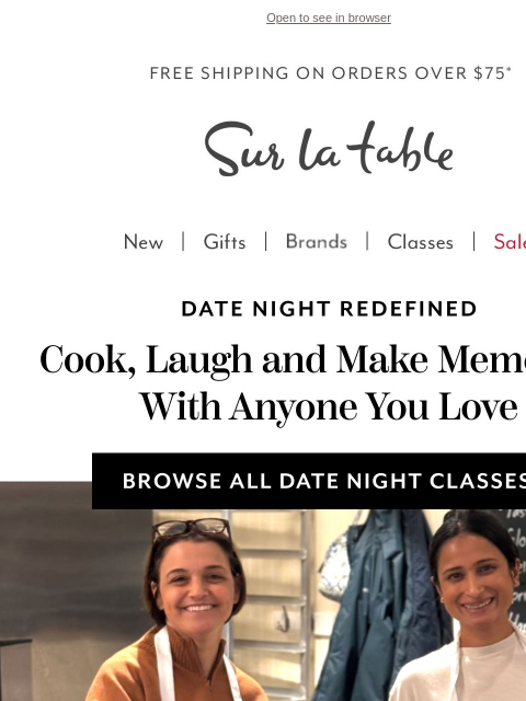 surlatable newsletter: Date Night = Done Right