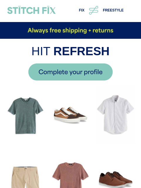 stitchfix newsletter: Try on what you want, when you want
