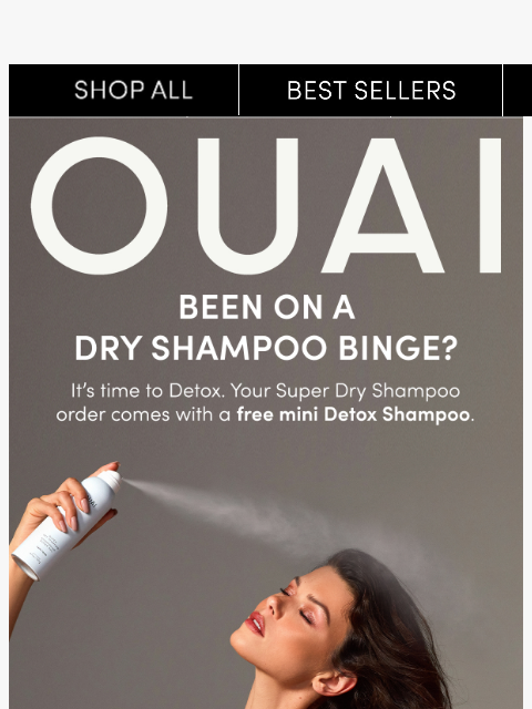 theouai newsletter: Get a FREE mini Detox Shampoo