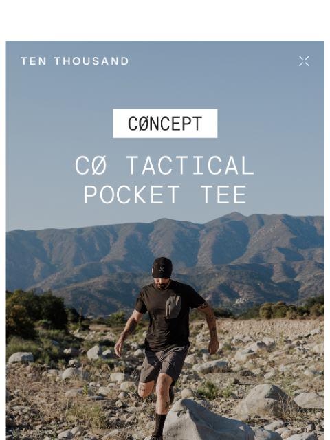 tenthousand newsletter: Introducing: CØ Tactical Pocket Tee