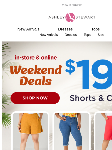 ashleystewart newsletter: Classic tees 🤝 Shorts & capris