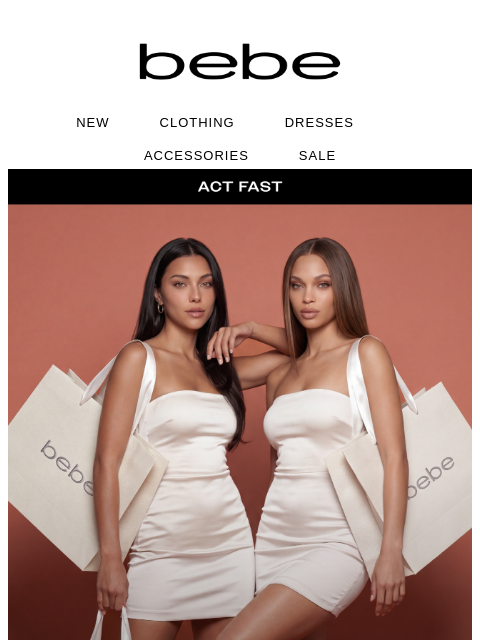 bebe newsletter: Sizes Are Starting To Disappear | Save Up To 70%!!...