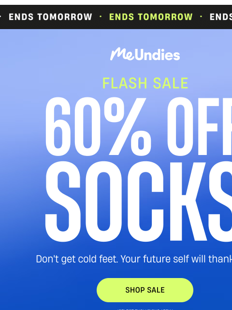 meundies newsletter: Your feet deserve a raise