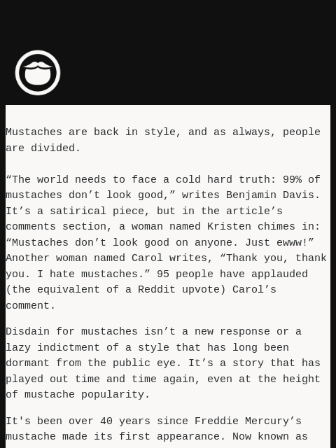 beardbrand newsletter: The Yin and Yang of Mustaches