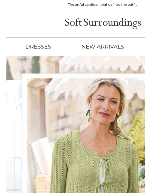 softsurroundings newsletter: A Handcrafted Look