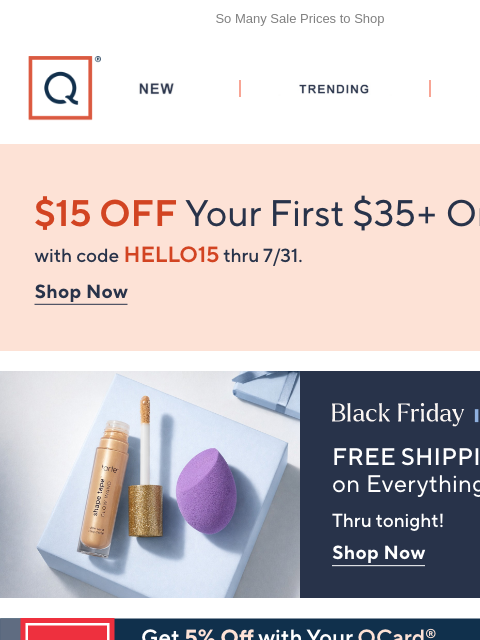 qvcemail newsletter: Skechers Shine & Free Shipping + Get $15 Off