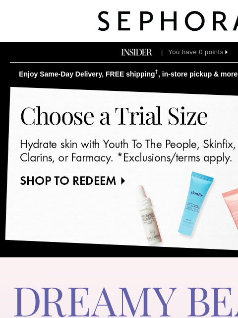 sephora newsletter: Dream haul loading…