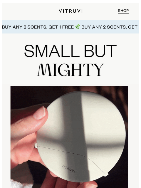 vitruvi newsletter: Don’t Miss: Buy Any 2 Scents, Get 1 FREE  🌿