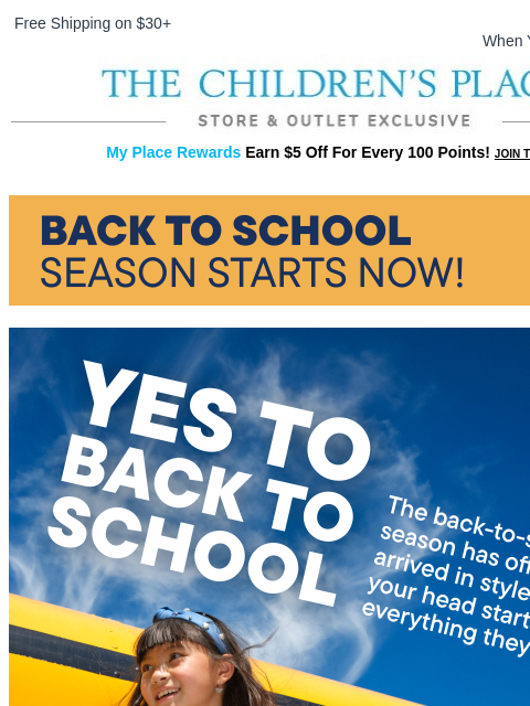 childrensplace newsletter: Just in! $6 Polos when you buy 6 or more!