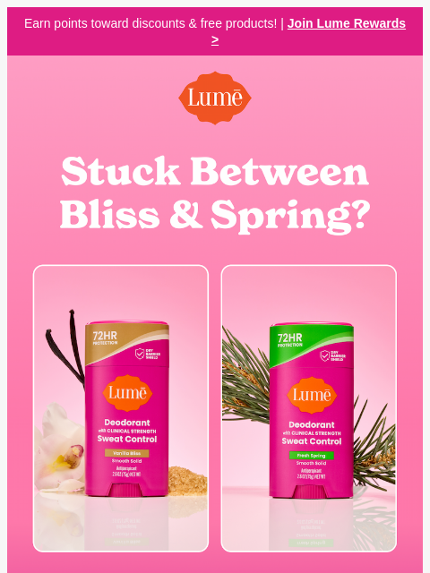 lumedeodorant newsletter: Don’t sweat it! 🛑💦
