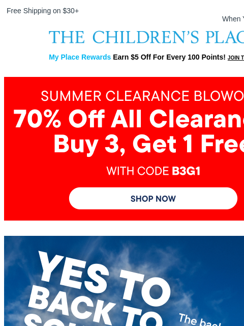 childrensplace newsletter: 50% Off Uniforms Just Dropped 🙌
