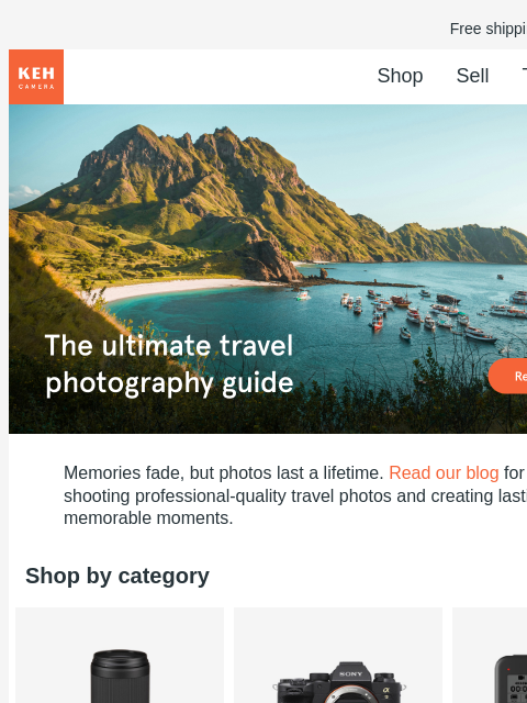 You'll want to read this blog before you pack your bags (and your kit). Free shipping on orders $75+ KEH logo Shop Sell Trade Blog Travel photography guide Travel photography guide Memories fade,