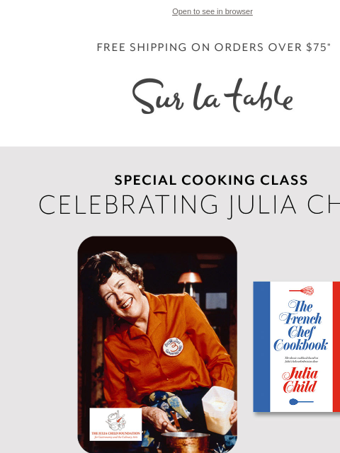 Celebrate one of the culinary world's most influential chefs with a commemorative cooking class. ‌ ‌ ‌ ‌ ‌ ‌ ‌ ‌ ‌ ‌ ‌ ‌ ‌ ‌ ‌ ‌ ‌ ‌ ‌ ‌ ‌ ‌ ‌ ‌ ‌ ‌ ‌ ‌ ‌ ‌ ‌ ‌ ‌ ‌ ‌ ‌ ‌ ‌ ‌ ‌ ‌ ‌ ‌ ‌ ‌ ‌ ‌ ‌ ‌ ‌